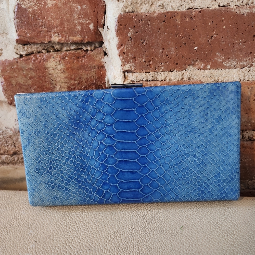 Banana Republic clutch / wallet, bright blue